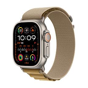 Apple Watch Ultra 2 GPS+Cellular 49mm Natural Titanium Case with Tan Alpine Loop