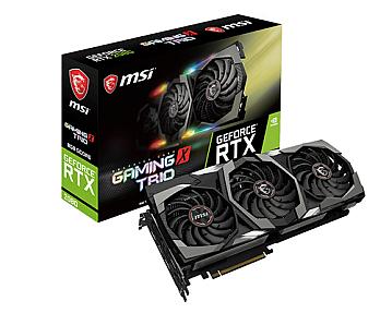 MSI GeForce RTX 2080 X TRIO graphics card with triple fan design
