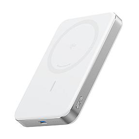 Anker A1664H21 white wireless charging power bank image on table