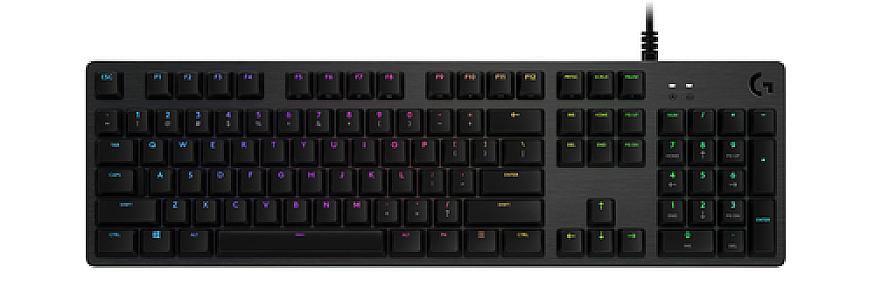 Logitech G G512 Carbon, GX Brown, Wired Gaming Keyboard QWERTY RGB LED