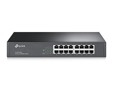 TP-Link (TL-SF1016DS), Fast Ethernet (10/100), Unmanaged Network Switch