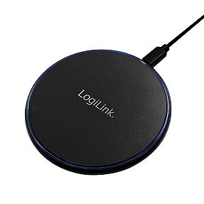LogiLink PA0178 wireless charging pad black with phone charging