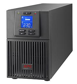 APC 1kVA online UPS front view with LCD display