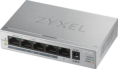 Zyxel (GS1005HP-GB0101F), Gigabit PoE, Unmanaged Network Switch