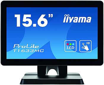 iiyama T1633MC-B1 15.6-inch multi-touch LCD monitor with 1366 x 768 resolution in black