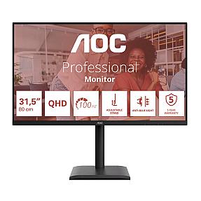 AOC LED monitor side angle showing slim profile