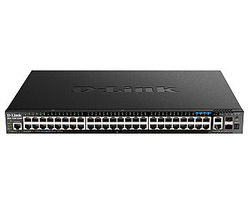 D-Link 48-Port GE POE+, 2x10GBase-T & 2 x 10G SFP+, L3 Stackable Managed Switch