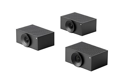 Huddly Crew 3-Pack 6K AI video conference webcams with 20.3MP CMOS sensors