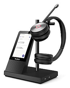 Yealink WH66 DECT wireless headset front view for dual Teams and office use