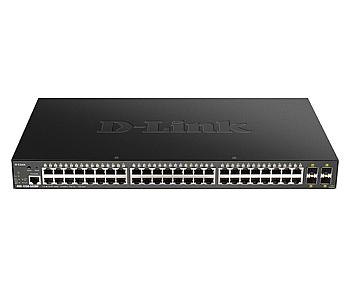 D-Link, 48-port Gigabit with 4 x 10G SFP+, L3, Smart Managed Switch