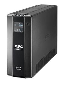 APC Back-UPS Pro 1300VA tower UPS front view with LCD display