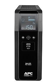 APC Back UPS Pro 1600VA 960W tower UPS front LCD display view