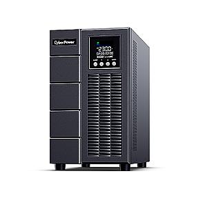 Rear panel of CyberPower OLS3000EA 2700W UPS with C13 and C19 outlets