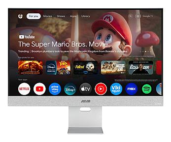 ASUS ZenScreen MS32UC 31.5-inch 4K Ultra HD LED monitor with 3840 x 2160 resolution in grey and white