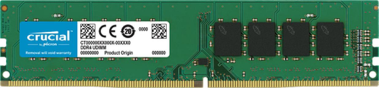 Crucial (CT32G4DFD832A), 32 GB, 1 x 32 GB, DDR4, 3200 MHz DIMM RAM for PC/Server