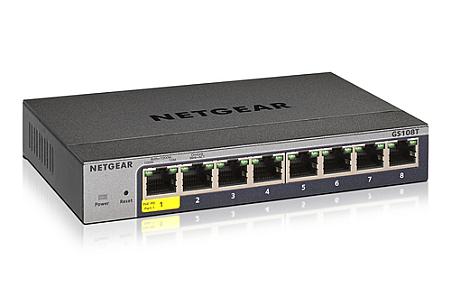 NETGEAR GS108Tv3, L2, Gigabit Ethernet Managed Switch