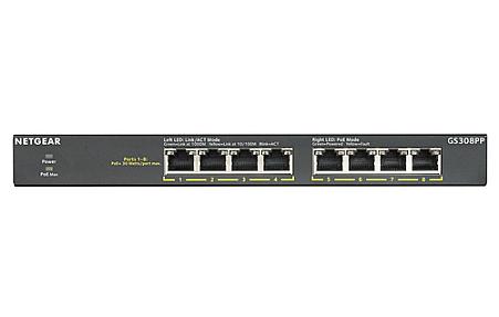 NETGEAR (GS308PP-100EUS), Gigabit PoE, Unmanaged Switch