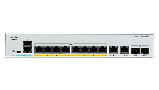 Cisco (C1000-8FP-2G-L-RF), L2, Gigabit PoE Managed Switch