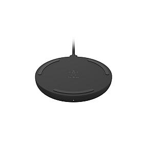 Belkin WIA001BTBK wireless charging pad black photo round phone charging pad