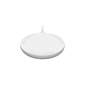 Belkin WIA001MYWH wireless charging pad white minimalist desk setup