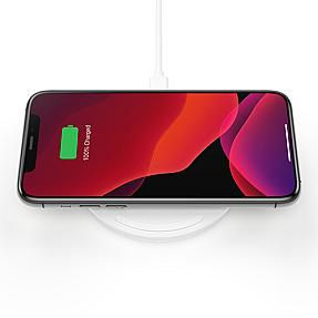 Belkin WIA001MYWH white wireless charger image for smartphone charging