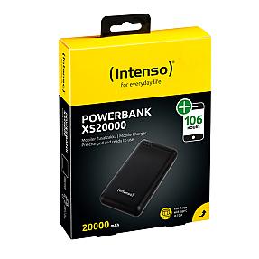 Intenso XS20000, 20000 mAh, Lithium Polymer (LiPo) Powerbank, 3.1 V Black