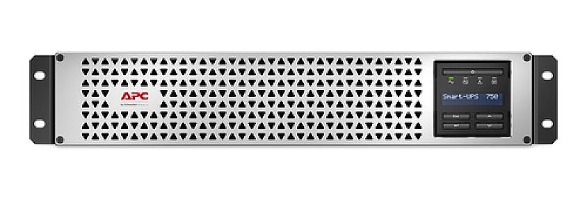 APC Smart UPS 750VA lithium ion rack tower 2U UPS front LCD display