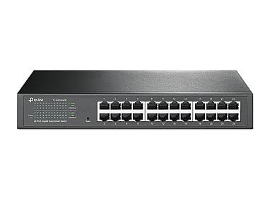TP Link TL SG1024DE 24 port Gigabit Ethernet managed switch front view