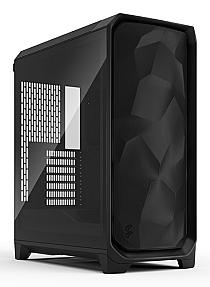 Fractal Design Meshify 3 Black TG Light Tint Front View With Mesh Panel