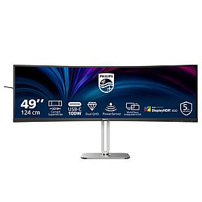 48.8-inch Philips monitor with USB-C and Smart KVM switch for multitasking