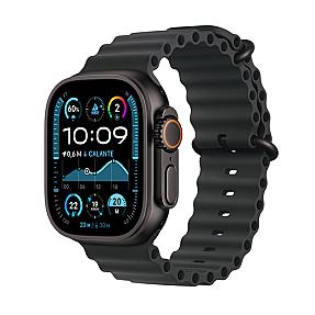 Apple Watch Ultra 2 GPS+Cellular 49mm Black Titanium Case with Black Ocean Band