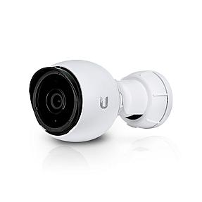 Ubiquiti UniFi Protect G4-Bullet indoor/outdoor wired bullet IP security camera mounted on wall with PoE connectivity