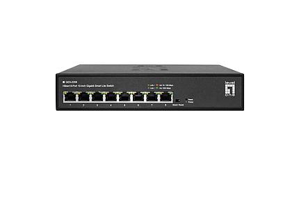 LevelOne Hilbert, 8 x Gigabit RJ45 (10/100/1000), L2, Managed Switch