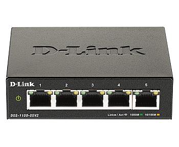 D-Link, 5-Port Gigabit, L2, Smart Managed Switch