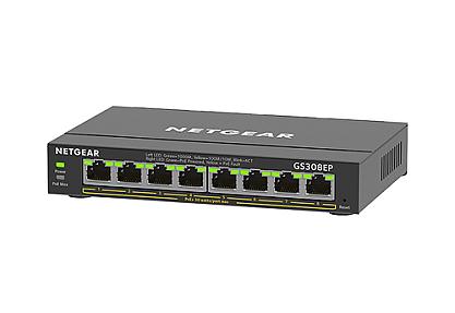 NETGEAR (GS308EP-100UKS) L2/L3, Gigabit PoE, Managed Network Switch