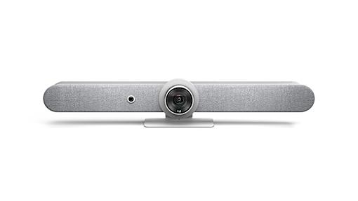Logitech Rally Bar white 4K group video conferencing system front view