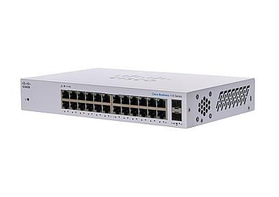 Cisco Business (CBS110-24T-UK), 24 Port GE, 2x1G SFP, L2, Unmanaged Switch