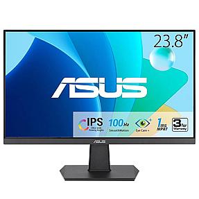 ASUS VA24EHF 23.8-inch Full HD LCD monitor with 1920 x 1080 resolution and 1 ms response time in black