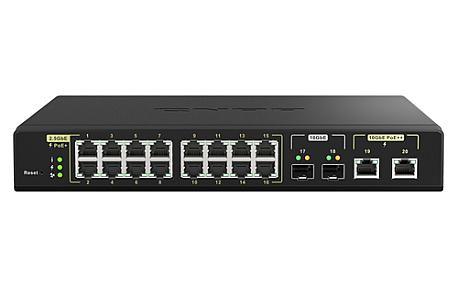 QNAP (QSW-M2116P-2T2S), L2, 2.5G PoE, Managed Network Switch