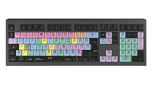 Logic keyboard LKB FCPX10 wired USB QWERTY keyboard front view