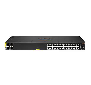 HPE Aruba 6000, 24G Class4 PoE, 4SFP 370W, L3, Managed Switch