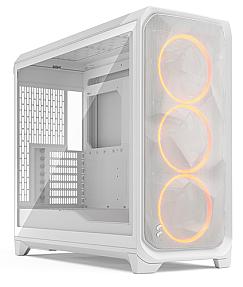 Fractal Design Meshify 3 XL White RGB TG Clear Tint Front View