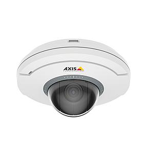 Axis 02347-002 wireless indoor dome camera with 1080p HD video, PTZ control, and 5x optical zoom