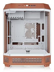 The Tower 600 mid-tower gaming case showing octagonal prism shape and front panel.
