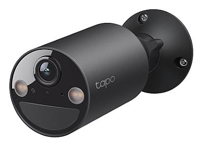 Close-up of TP-Link Tapo C411 lens and spotlight for night vision