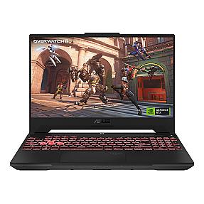 AMD Ryzen 7 laptop keyboard with RGB backlight lit in Jaeger Gray