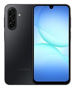 Samsung Galaxy A17 5G front and back view showing 50MP triple camera and 6.7 inch Super AMOLED display