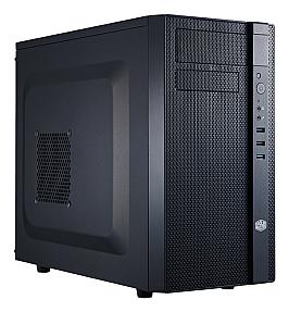 Cooler Master N200 PC case side view showing compact mini tower steel and plastic body