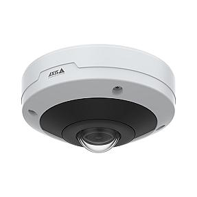 Axis M4318-PLVE 12MP indoor wired PTZ IP camera mounted on ceiling with 360° view