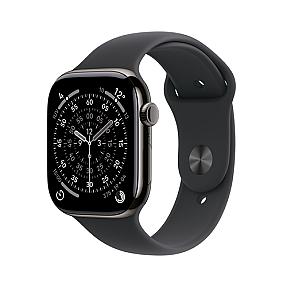 Apple Series 11 smartwatch showing rubber band and water-resistant design